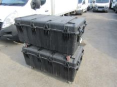 2 X WHEELED TRUNKS [NO VAT]