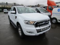 66 reg FORD RANGER XLT 4 X 4 DOUBLE CAB, AIR CON, CRUISE CON, STOP START, SPARE KEY, 1ST REG 09/16