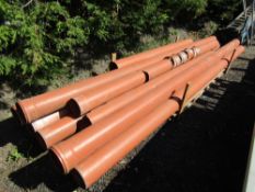 UNDERGROUND PLASTIC PIPES 8" DIAMETER [NO VAT]