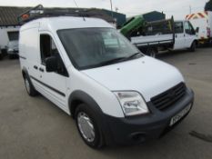 62 reg FORD TRANSIT CONNECT 90 T230, TWIN SIDE DOORS, AIR CON, RACKING IN REAR, ROOF RACK WITH TUBE,