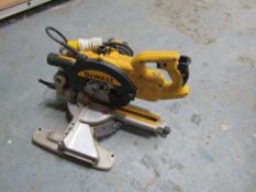 216MM 110V SINGLE BEVEL SLIDING MITRE SAW (DIRECT HIRE CO) [+ VAT]