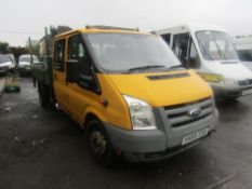 59 reg FORD TRANSIT 115 T350L D/C RWD TIPPER (DIRECT COUNCIL) 1ST REG 10/09, TEST 10/22, 90213M,