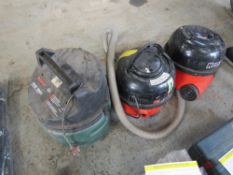 2 HENRY (1 FOR SPARES) & BOSCH VACUUMS [NO VAT]