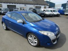 10 reg RENAULT MEGANE COUPE, 1ST REG 03/10, TEST 02/23, 103089M, V5 HERE, 5 FORMER KEEPERS [NO VAT]