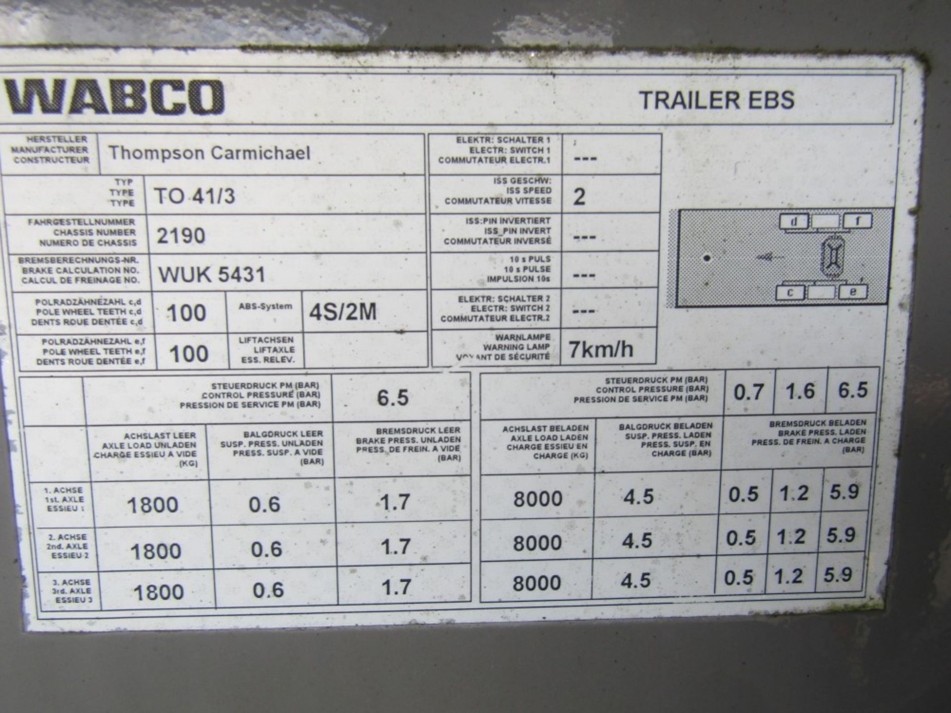 1999 THOMPSON CARMICHAEL OIL TANKER (DIRECT ELECTRICITY NW) [+ VAT] - Image 8 of 8