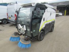 17 reg JOHNSTON PRECINCT SWEEPER (RUNS & DRIVES BUT HAS REAR AXLE DAMAGE) (DIRECT COUNCIL) 1ST REG