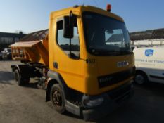 55 reg DAF FA LF45 7.5 TON ECON GRITTER, 1ST REG 12/05, 56941KM NOT WARRANTED, V5 HERE, 6 FORMER