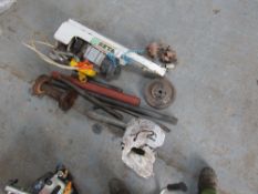 ELECTRIC WINCH & CHAIN & VARIOUS PIPE [NO VAT]