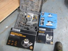 TITAN SDS DRILL, WALLPAPER STRIPPER, NAILER & MACALLISTER SANDER [+ VAT]