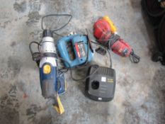 CORDLESS DRILL WITH CHARGER, BOSCH JIGSAW & HAND GRINDER [NO VAT]