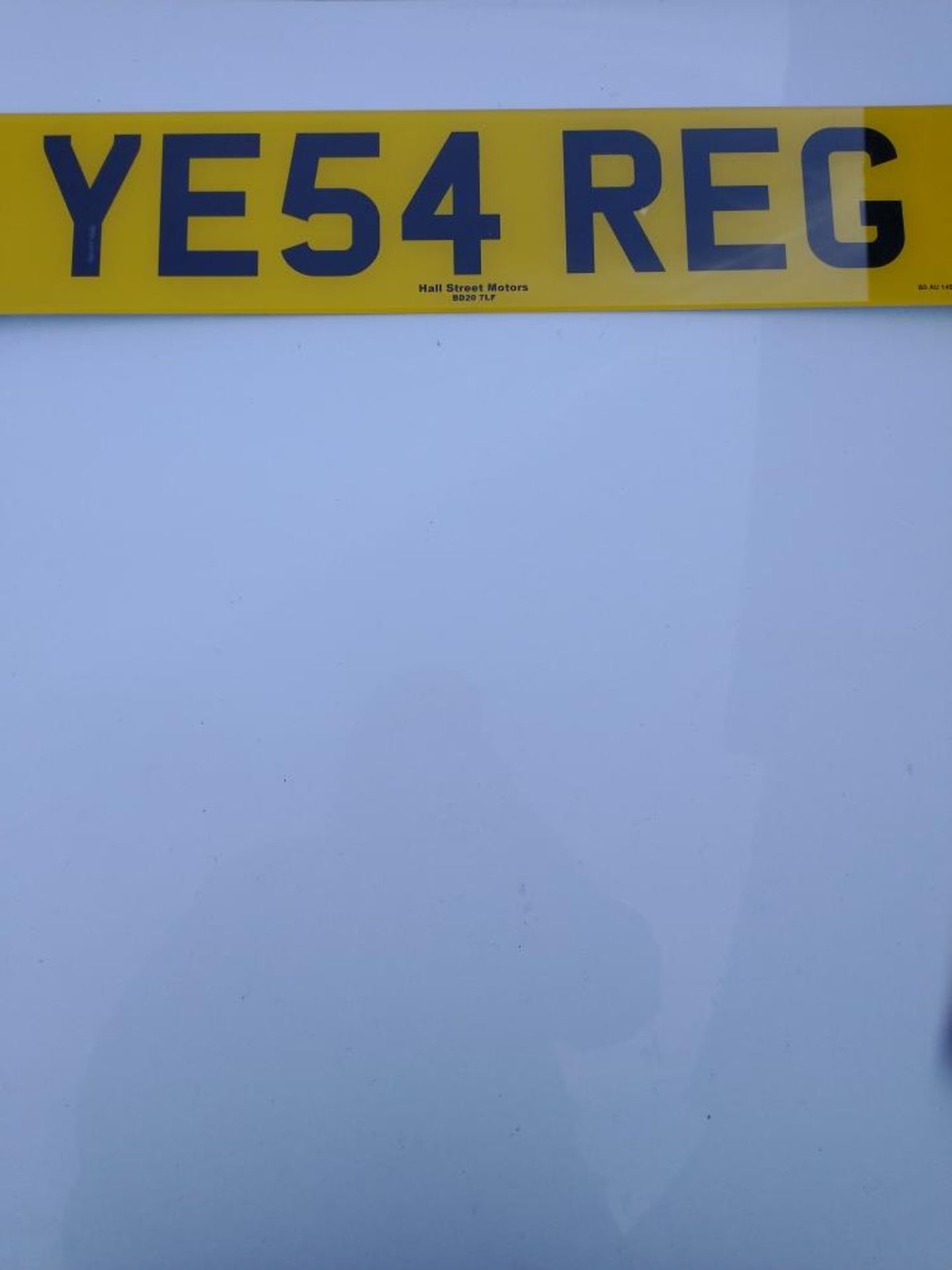 PRIVATE REGISTRATION NUMBER **YE54 REG** [NO VAT]