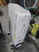 240V 2KW OIL RADIATOR HEATER (DIRECT HIRE CO) [+ VAT]