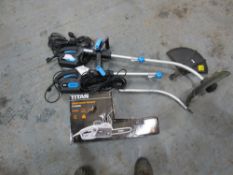 2 X MACALLISTER STRIMMERS & TITAN CHAINSAW [+ VAT]