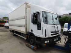 63 reg IVECO EUROCARGO 75E15 BOX VAN (NON RUNNER) (DIRECT NHS) 1ST REG 02/14, TEST 11/22, V5 HERE, 1