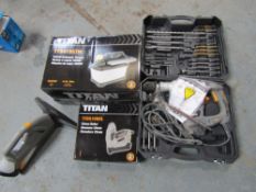 TITAN SDS DRILL, WALLPAPER STRIPPER, NAILER & WINDOW CLEANER [+ VAT]