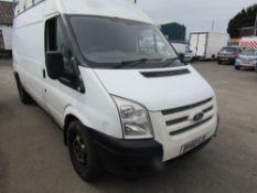 60 reg FORD TRANSIT 2.4 RWD (NON RUNNER) 1ST REG 09/10, 114726M, PART V5 - GREEN SLIP ONLY [NO VAT]