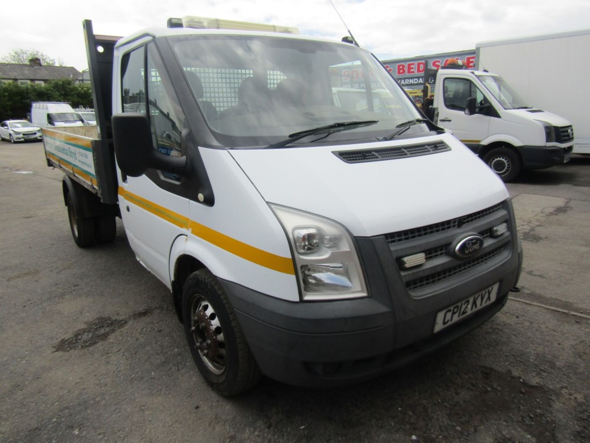 12 reg FORD TRANSIT 100 T350 RWD TIPPER (DIRECT COUNCIL) 1ST REG 08/22, TEST 07/22, 107591M, V5