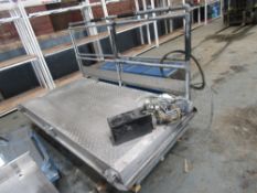 SCISSOR LIFT PLATFORM WITH HAND RAILS & POWER PACK [+ VAT]