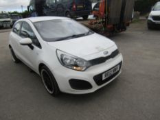 12 reg KIA RIO 1 AIR ECODYNAMIC CRDI, 1ST REG 05/12, TEST 10/22, 209829M, V5 HERE, 2 FORMER