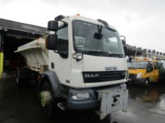 62 reg DAF FA LF55 18 TON GRITTER C/W ROAD REPAIR DEMOUNT BODY (DIRECT COUNCIL) 1ST REG 01/13,