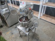 DOUGH MIXER C/W S/S STAND, DOUGH HOOK & WHISK [+ VAT]