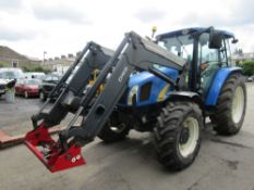 10 reg NEW HOLLAND T5060 TRACTOR (DIRECT COUNCIL) 1ST REG 05/10, 7265 HOURS, V5 HERE, 1 FORMER