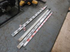 4 X MEASURING STAFFS (DIRECT HIRE CO) [+ VAT]