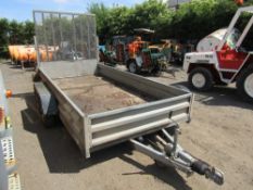 APPROX 12FT LONG INDESPENSION TWIN WHEEL PLANT TRAILER [NO VAT]