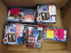 4 X CLARKE BATTERY CHARGERS, ENGING FAULT CODE READER, CLARKE BREAKER BAR (SCRAP) [+ VAT]