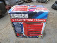 CLARKE STEEL 5 DRAWER TOOL CABINET (SCRAP) [+ VAT]