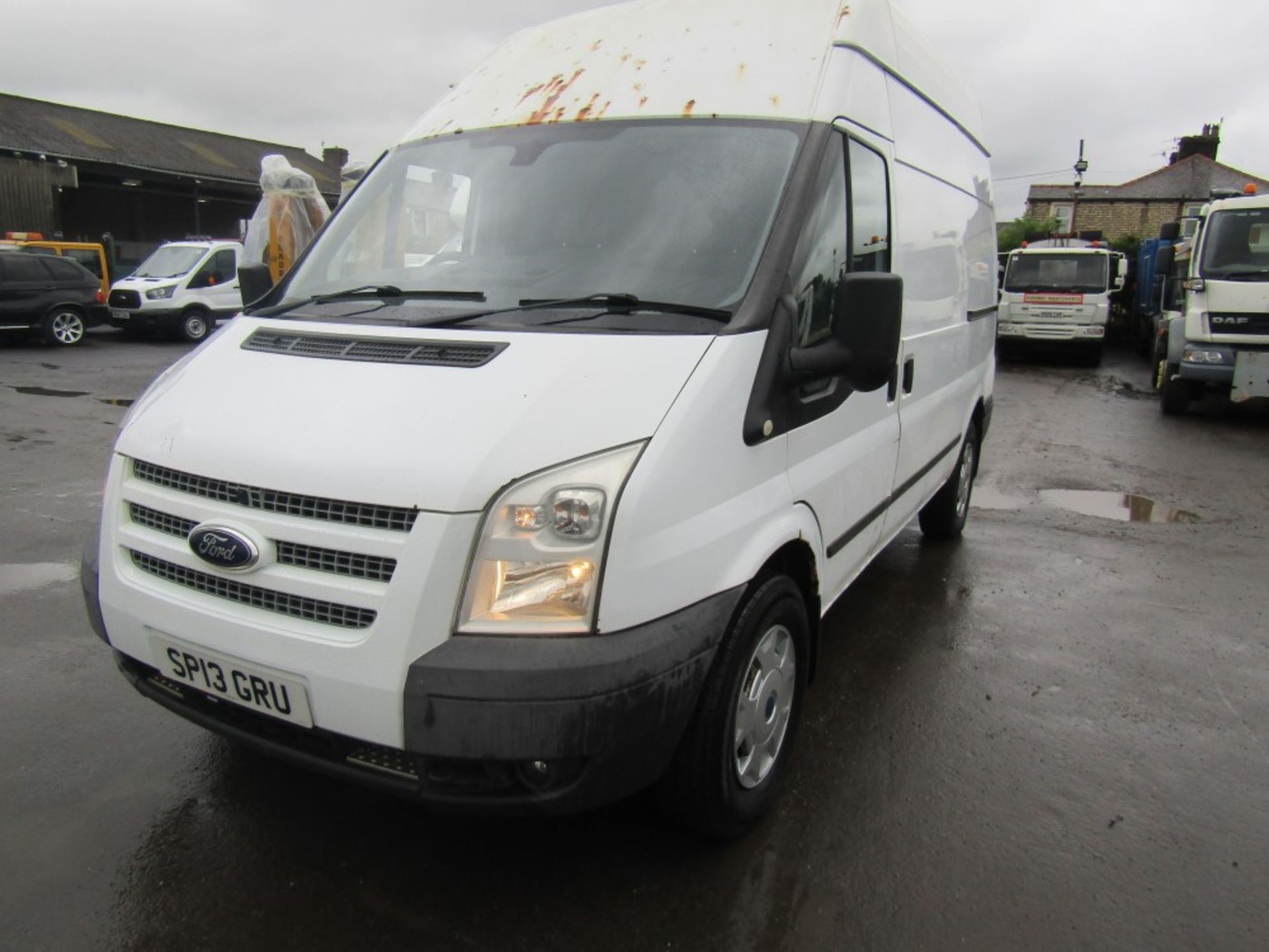 13 reg FORD TRANSIT 155 T350 TREND RWD, 1ST REG 04/13, 110113M NOT WARRANTED, V5 HERE, 2 FORMER - Image 2 of 7