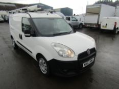 63 reg FIAT DOBLO 1.6 MULTIJET MAXI LWB, TWIN SIDE DOORS, RACKED IN REAR, ROOF RACK TUB, 1ST REG