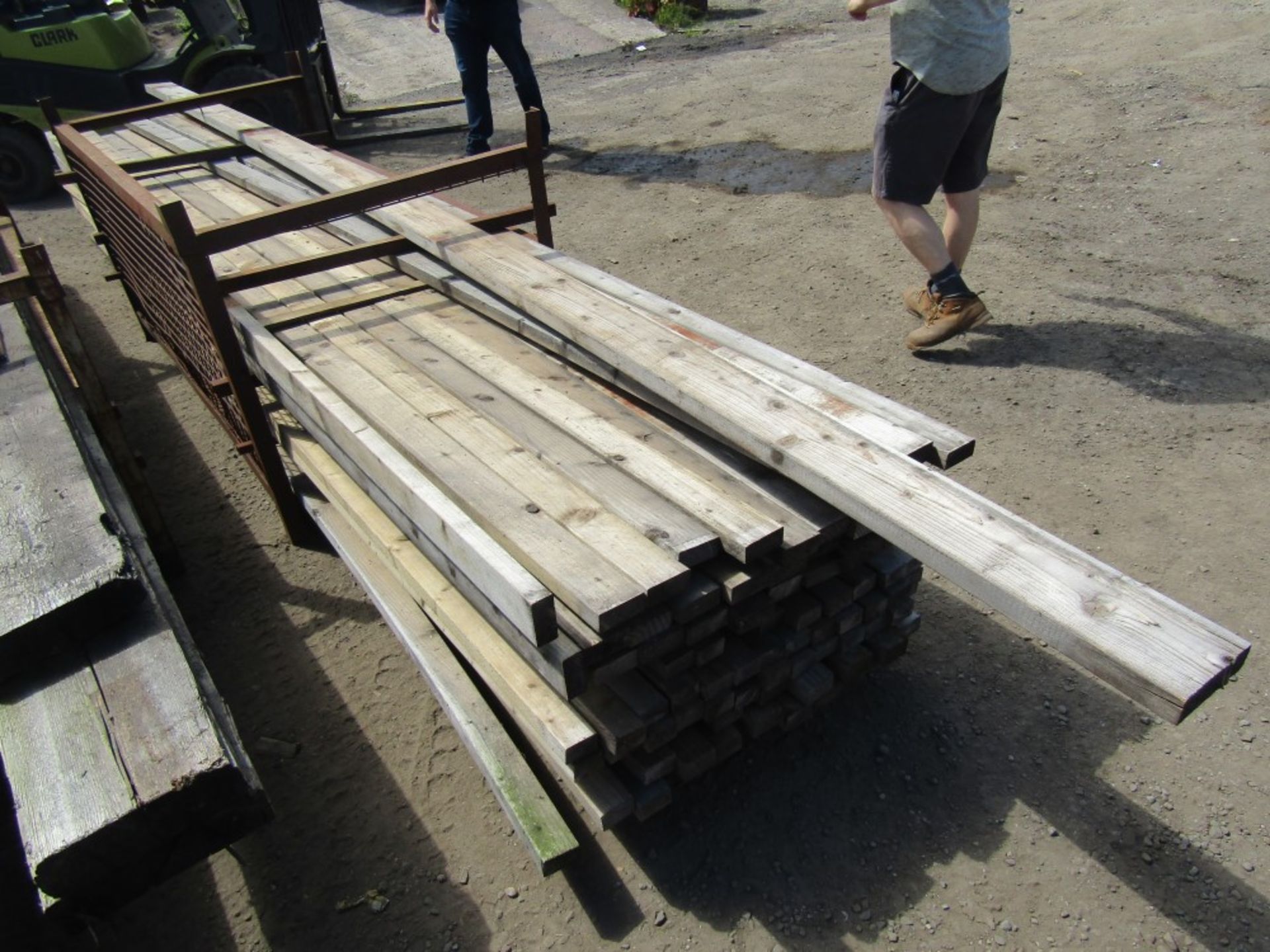 QTY OF PITCH PINE TIMBER [NO VAT]