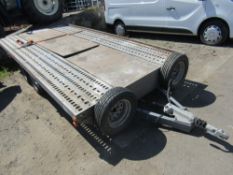 APPROX 14'6" X 7' TILT BED TRAILER [NO VAT]