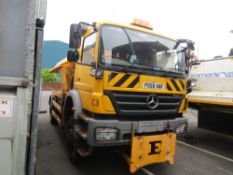 58 reg MERCEDES AXOR 1824AK 4 X 4 GRITTER (NON RUNNER) (DIRECT COUNCIL) 1ST REG 11/08, 4508KM