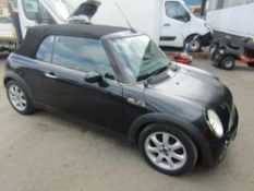 07 reg MINI COOPER CONVERTIBLE, 1ST REG 07/07, TEST 12/22, 132778M, V5 HERE, 4 FORMER KEEPERS [NO