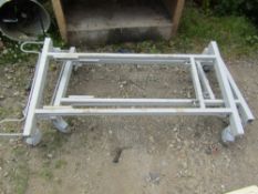 PAIR OF CASTOR TROLLEYS [NO VAT]