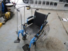 WHEEL CHAIR + WALKER [NO VAT]