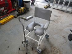 DISBALED SHOWER CHAIR + WALKER [NO VAT]