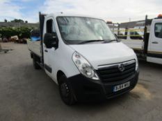 64 reg VAUXHALL MOVANO F3500 L2H1 CDTI DROPSIDE, 1ST REG 09/14, 69575M, V5 HERE, 1 FORMER