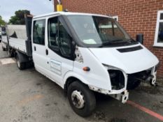 63 reg FORD TRANSIT 125 T350 TIPPER (NON RUNNER - SPARES/ REPAIR) (LOCATION LEEK) (DIRECT COUNCIL)