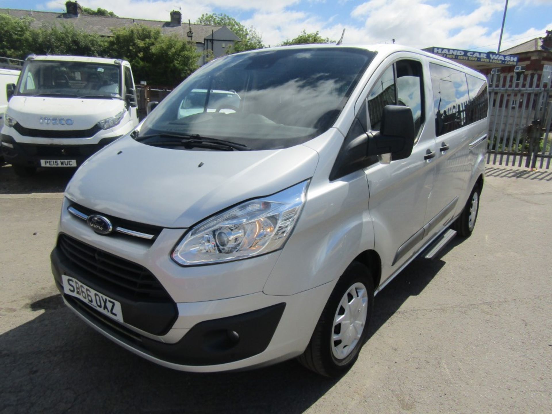 66 reg FORD TOURNEO CUSTOM 310 ZETEC TDCI MINIBUS, 1ST REG 12/16, TEST 12/22, 82479M WARRANTED, V5 - Image 2 of 7