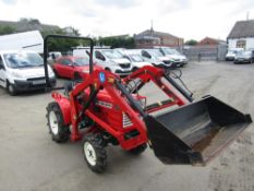 YANMAR YM1401D 3 CYL DIESEL TRACTOR C/W FRONT LOADER, 513 HOURS NOT WARRANTE [NO VAT]