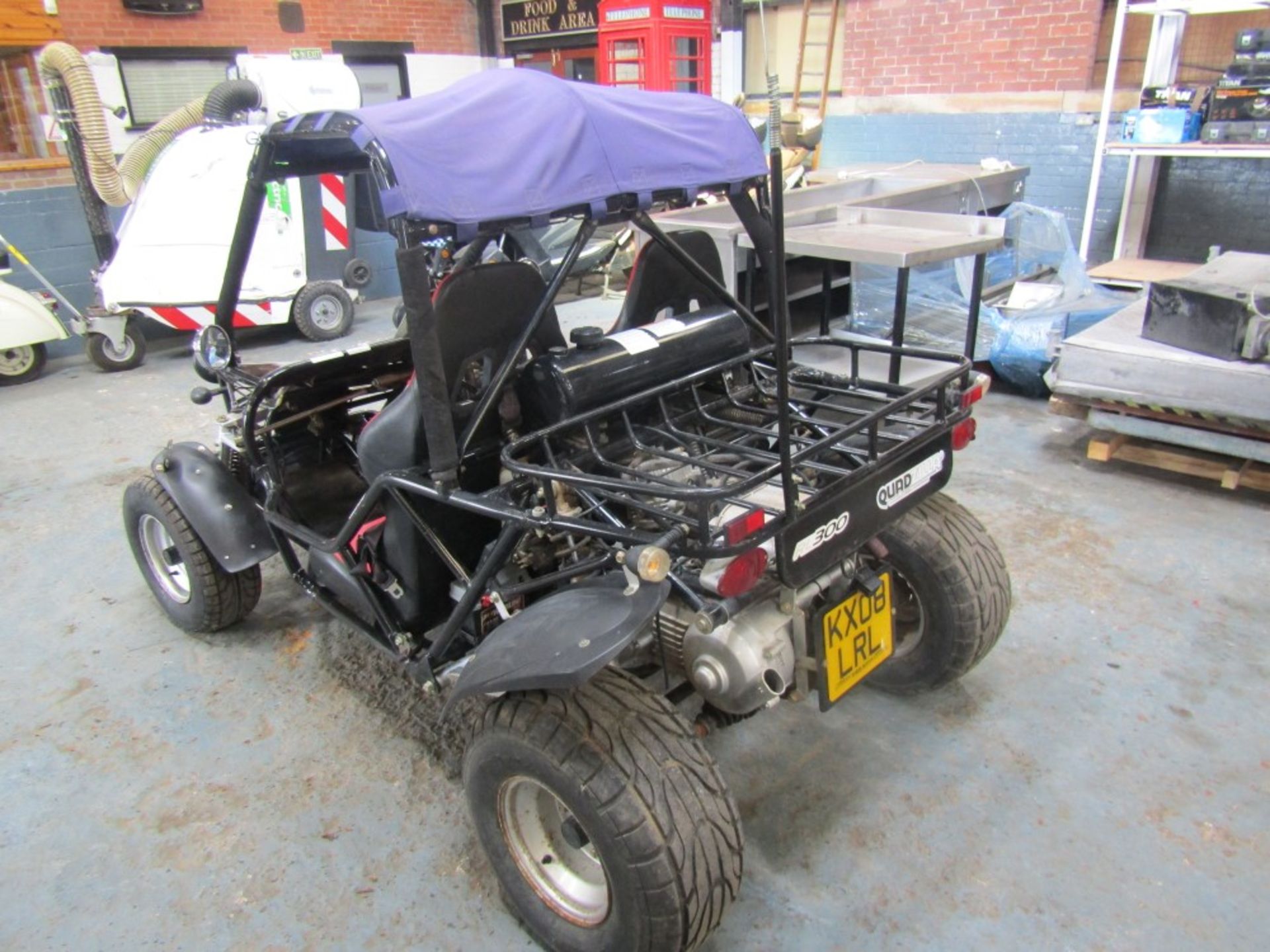 08 reg QUADZILLA 300CC, 1ST REG 06/08, 1142 KM NOT WARRANTED, V5 HERE, 2 FORMER KEEPERS [NO VAT] - Image 3 of 6