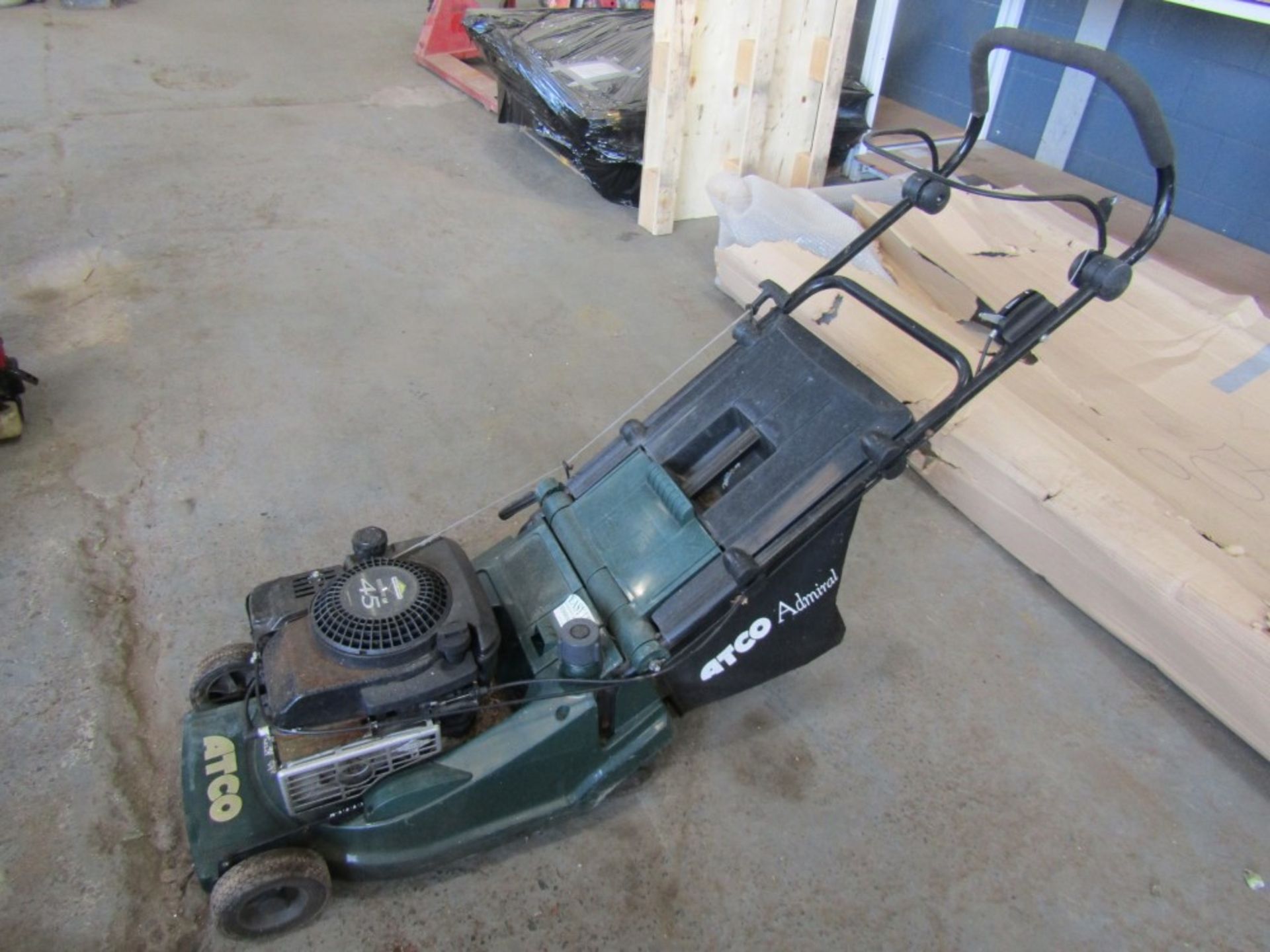 ATCO ADMIRAL PETROL LAWN MOWER WITH ROLLER [NO VAT]
