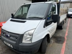 63 reg FORD TRANSIT 125 T350 TIPPER C/W TAIL LIFT (RAN WHEN PARKED UP OVER SEVERAL MONTHS AGO) (