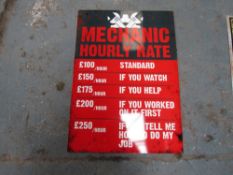 MECHANIC SIGN [+ VAT]