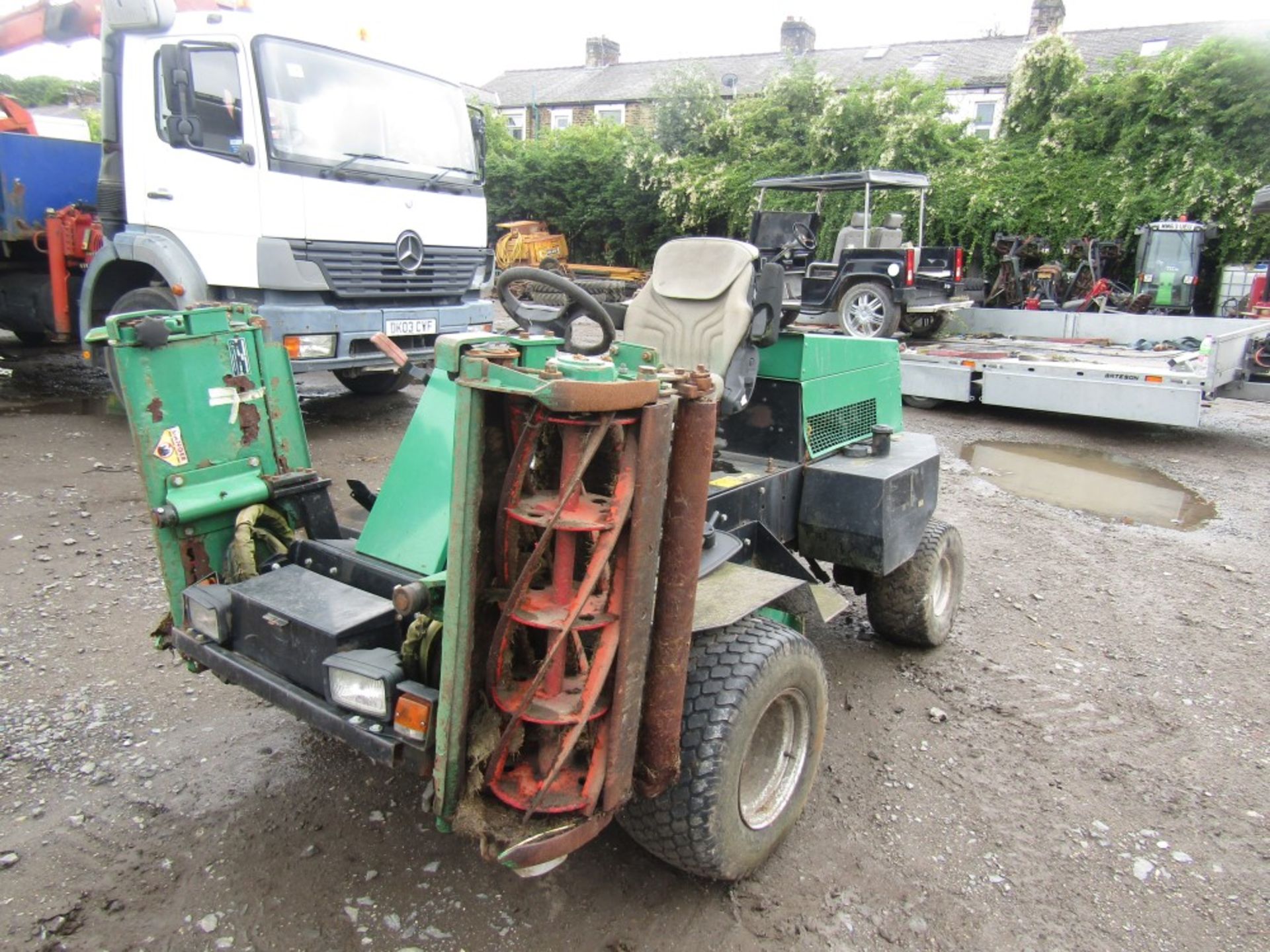 08 reg RANSOMES TRIPLE RIDE ON MOWER WITH KUBOTA ENGINE, NO V5, NO KEYS [NO VAT]