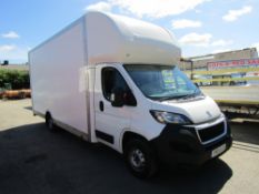 19 reg PEUGEOT BOXER 335 BLUE HDI 18FT LOW LOAD LUTON BOX C/W TAIL LIFT, 1ST REG 03/19, 106359M,