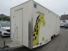 LYNTON TWIN AXLE 3500KG LIFE EDUCATION TRAILER, LIGHTS NEED ATTENTION (NO KEYS) [+ VAT]